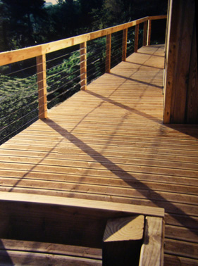 terrasse bois pour maison a ossature bois